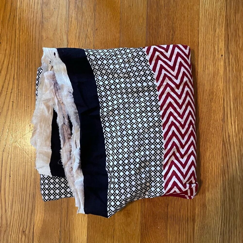 COMMUNITIE | big blanket luxury multicolor patterns scarf wrap - Picture 9 of 9